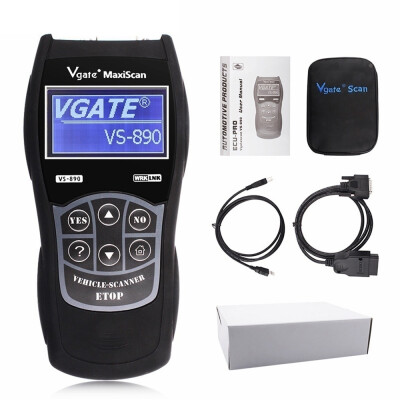 

OBD2 Automotive Scanner Maxiscan Vgate VS890 Fault Code Reader EOBD JOBD CAN-BUS Multi-language Scanner for Car Diagnostics