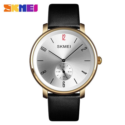 

SKMEI Leather Strap Quartz Watch Waterproof