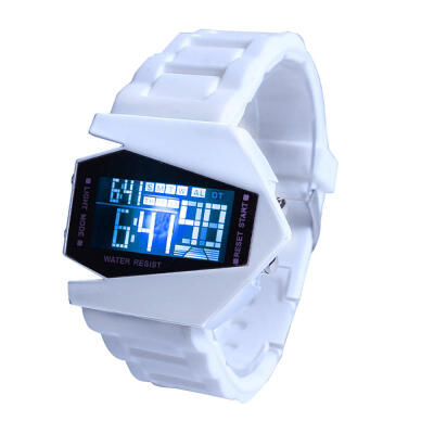 

Fashion LED Digital Wristwatch Plane Shape Dial Smart Watch For Students