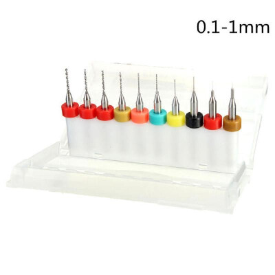 

10pcs Tungsten Steel Hard Alloy PCB CNC Drill Bits Kit for Circuit Boards Mold Metal Processing