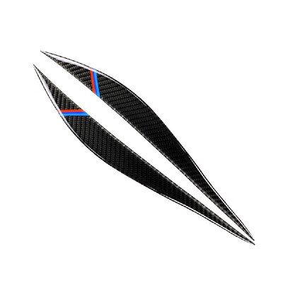 

Carbon Fiber Headlight Eyebrows Eyelids Trim Eye Lid Cover Decoration Styling Sticker 1 Pair for BMW F30 F31 F32 F33 F34 2012-202