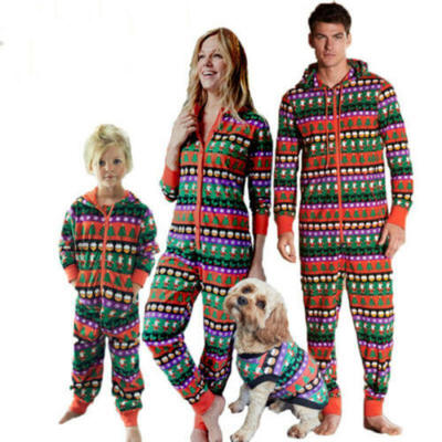 

XMAS PJs Family Matching Adult Women Kids Christmas Nightwear Pyjamas Pajamas