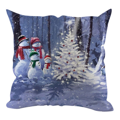 

〖Follure〗Christmas Pillow Cover Pillowcases Decorative Sofa Cushion Cover Home Decoration