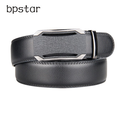 

bpstar Mens automatic buckle real leather belt