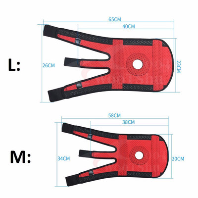 

Knee Support Brace with Neoprene Compression Stabilizer Open Patella & Adjustable Straps for Basketball