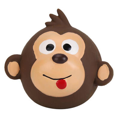 

Cute Animal Head Shaped Squeak Latex Toy Dogs Puppy Bite Chew Squeaky Toys