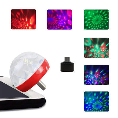 

〖Follure〗USB Mini LED RGB Disco Stage Light Party Club DJ KTV Xmas Magic Phone Ball Lamp