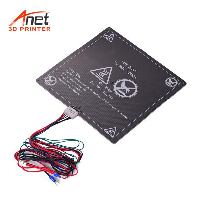 

Anet 3D Printer Hot Bed Base Plate Heating Platform Heatbed Aluminum Plate Size 220 220 3mm with Cable Hot-bed Wire for Anet A