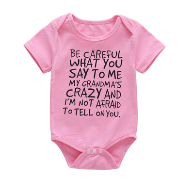 

Newborn Baby Romper For Boy Girl Infant Clothes Letter Print Cotton Romper Jumpsuit Outfit Summer