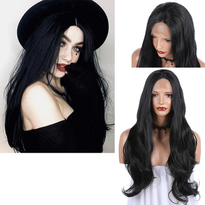 

〖Follure〗Sexy Women Natural Curly Front Lace Synthetic Wig Long Fashion Wave Wavy Wigs