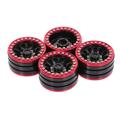 

4pcs Aluminum Alloy 19in Tire Hub Beadlock Wheels Rims for 110 RC Crawler