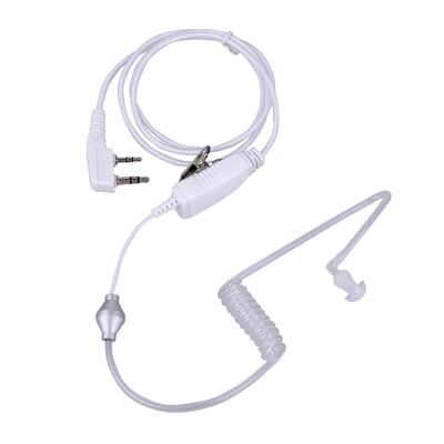 

2Pin Acoustic Tube Headset PTT Mic Earpiece for Baofeng Kenwood 2way Radio