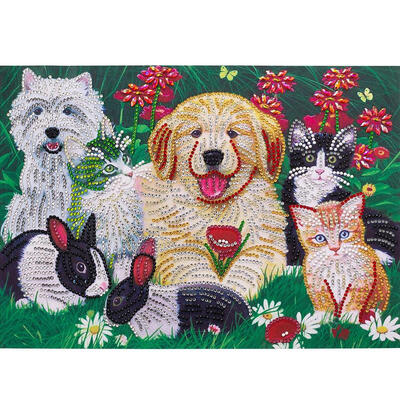 

5D DIY Special Shaped Diamond Painting Cats Dogs Cross Stitch Embroidery