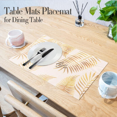 

Placemat Table Mats for Dining Table PVC Skid-proof Heat-Resistant for Kitchen