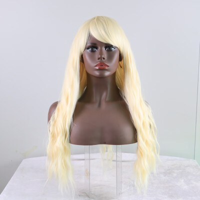 

American&European chemical fiber high temperature silk wig lady corn perm long curly hair