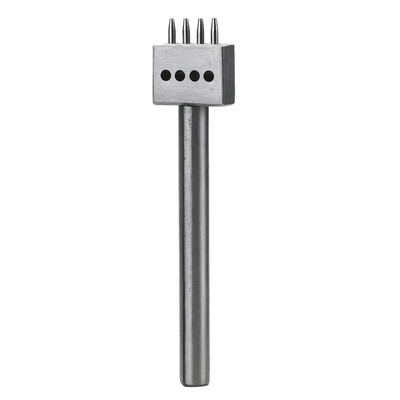 

4mm Leather Spacing Hole Craft 10mm Round Row Hole Punch Cutter Tool Set