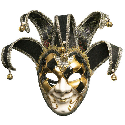 

Venice Italy Antique Mask Party Cosplay Mask Halloween Fancy Masquerade Mask 5 Bells Red Blue Excellent Masks