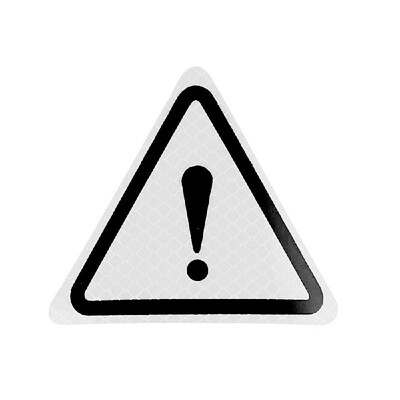 

Triangle Reflective Sticker Danger Sign Car Sticker Car Tail Personality Long Distance Safety Warning Sign Reflective Sticker Silv