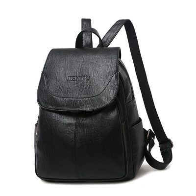 

Solid color basic backpack student fashion female bag travel shoulder portable backpack