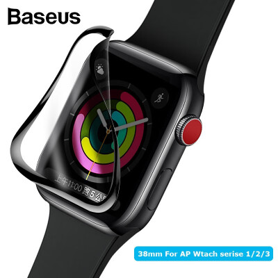 

Baseus 02mm Full-screen curved tempered glass soft screen protector for APPLE Watch series 1234