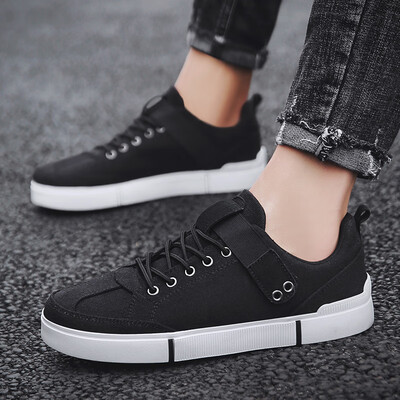 

Mens shoes autumn Joker canvas shoes Korean version of cloth shoes casual sports youth tide shoes