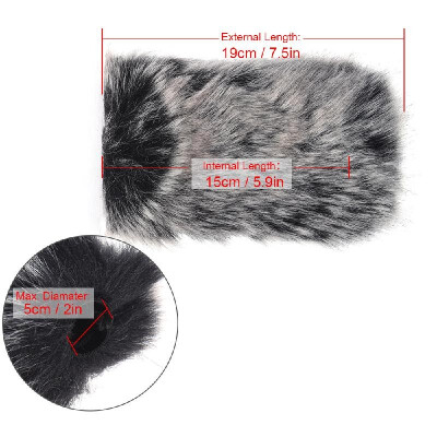 

Large Size Outdoor Microphone Mic Furry Windscreen Windshield Cover Muff for TAKSTAR SGC-598 Nonsha NA-Q7 Rode VIDEOMICSHENGGU