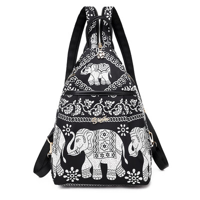 

Backpack 2019 Korean version of waterproof color handbags