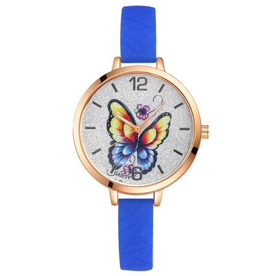 

Watch Butterfly Dial Quartz Watch GAIETY Brand Fashion Watch Silicone Strap
