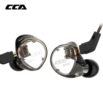 

CCA C04 In Ear Audio Monitors Noise Isolating HiFi Music Sports Armature Dual Driver Earphones Detachable Cable