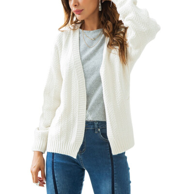 

Toponeto Womens Long Sleeve Knitwear Open Front Cardigan Sweaters Casual Outerwear