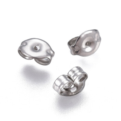 

304 Stainless Steel Ear Nuts Stainless Steel Color 6x45x3mm Hole 08mm