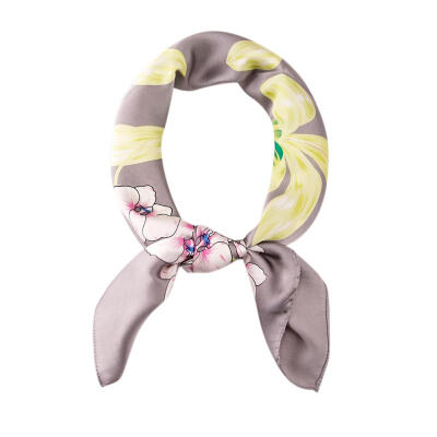 

Fashion Women Foulard Shawl Floral Print Square Scarf Neck Hair Tie Band