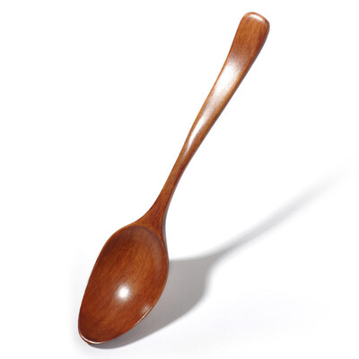 

Natural Japanese Style Kitchen Cooking Wooden Wood Soup Spoon Healthy Wood Spoon Rice Spoon Children Tableware