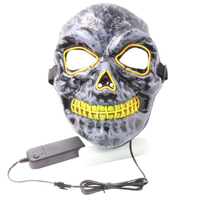 

Halloween Party Mask LED Scary Flash Mask EL Line Light Mask Cosplay Mask Party Clothing Mask Supplies Multi-color Optional