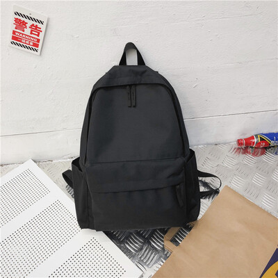 

Ins style schoolbag female Korean version of high school students double shoulder bag ancient feeling large capacity bf campus bac
