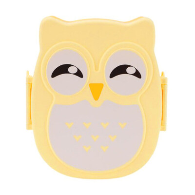 

Student Children Owl Single-layer Food Storage Container Bento Case Lunch Box