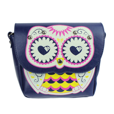 

Tailored Fashion Owl Printed Pattern Diagonal Package Shoulder Bag Mini Packet BU