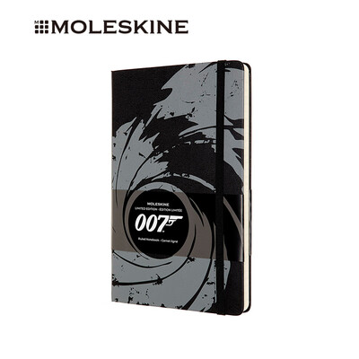 

MOLESKINE cooperation 007 series James Bond black large horizontal notebook business office meeting notebook 3838