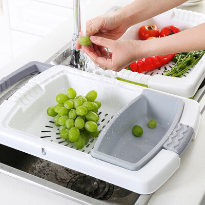 

Gobestart Kitchen Cutting Board Storage 3-in-1Household Food Supplement Board