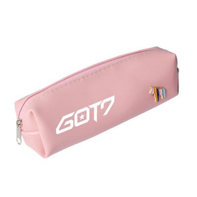 

Solid Color PU Square Cute Pencil Case Simple Cute Cosmetic Bag Perfect Gift