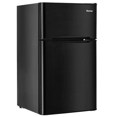 

32 cu ft Compact Stainless Steel Refrigerator-Black