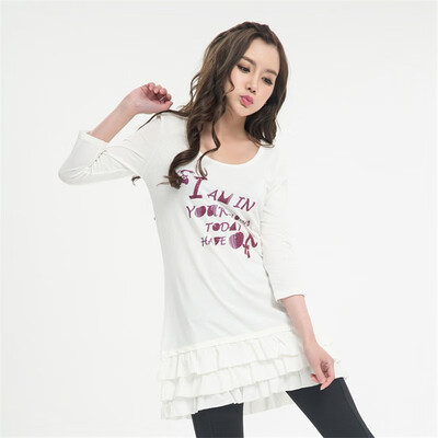 

XUE ZHU Genuine wooden ear print skirt summer wild new print skirt comfortable breathable slim slimming