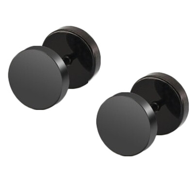 

New Arrival Stud Earrings For Men Women Punk Black Gold Silver Rainbow Color Earrings