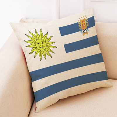 

The 2018 World Soccer Cup Home Decor Cushion Cover Linen Sofa Design Throw Pillow Case Gift Style 32