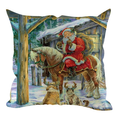 

〖Follure〗Christmas Pillow Cover Pillowcases Decorative Sofa Cushion Cover Home Decoration