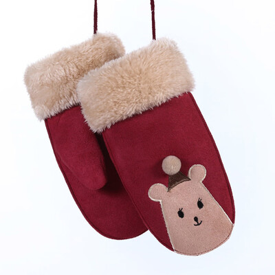 

New Winter Warm Kids Gloves Kids Stretch Knitted Mittens Kids Solid Girls Gloves Full Finger Glove Knitted Boys Gloves