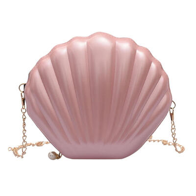 

Chain Shoulder Solid Color Handbags Women Shell Small PVC Crossbody Bags