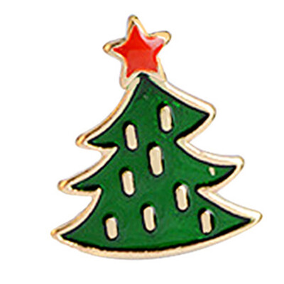 

High Quality Fun Dress Corsage Christmas Tree Santa Drops Of Oil Brooch Pin