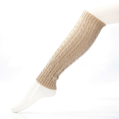 

Leg Warmer Women Warm Knee High Winter Knit Crochet Legging Boot Socks Slouch