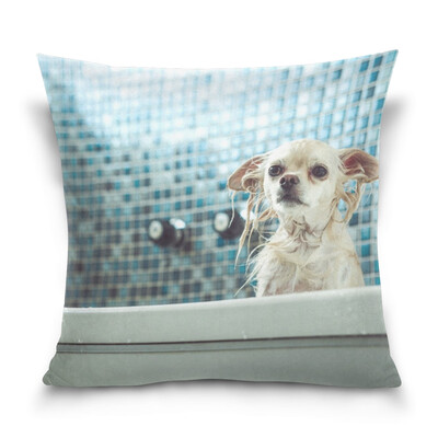 

ALAZA Throw Pillow Case Decorative Pillow Covers 16 X 16 inch Rescue Me Picture Pattern Pillowcase